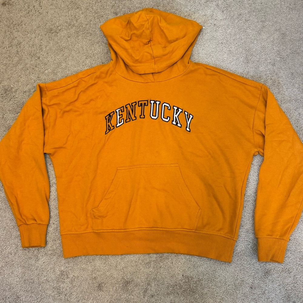 PacSun LA Hearts Lucky Kentucky Orange Hoodie | Size S
